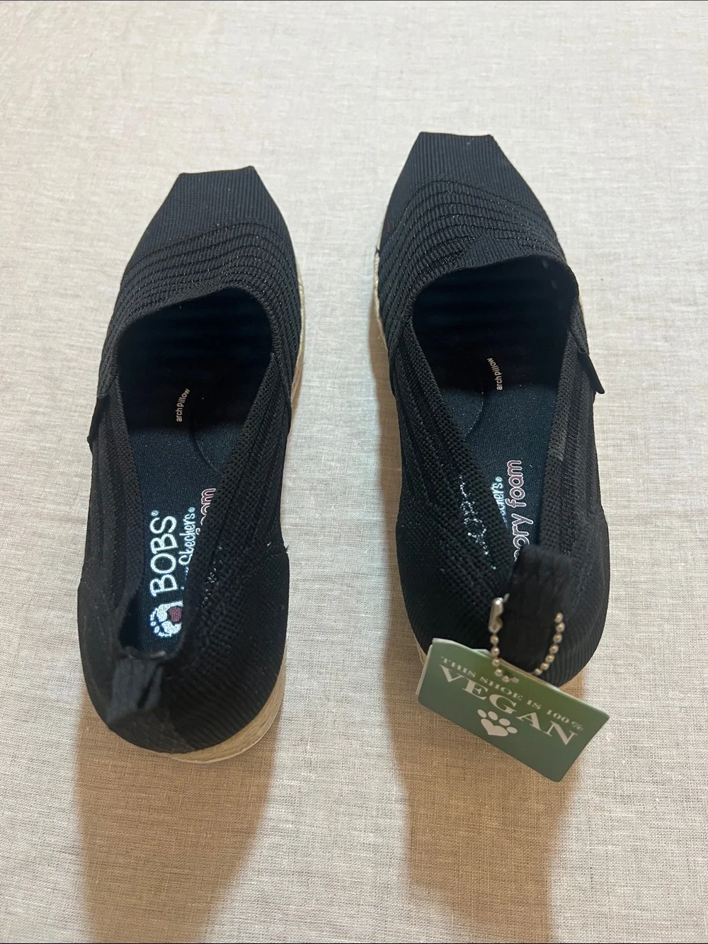Skechers BOBS Highlights 2.0 - Homestretch Espadrille Wedge. Size 9